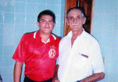 Amadeu Teixeira e seu filho Alessandro Teixeira