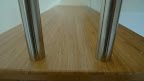 40mm plate i trapp. Struktur: vertikal. Farge: caramel.