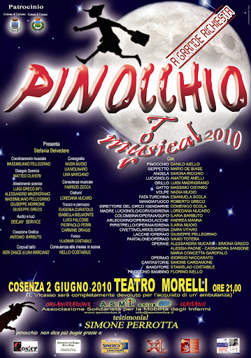 Il manifesto del Musical Pinocchio