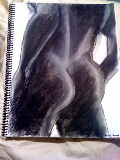Charcoal drawing