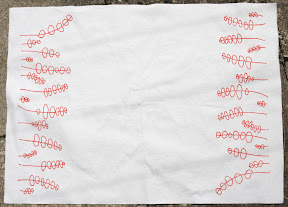 Christmas tea towel tutorial
