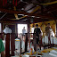 Finishing lunch on our boat