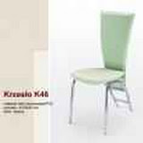 krzesło k46 <br /> stal chromowa /eco skóra <br /> kolor zielony