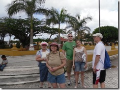 Park in the middle of Cozumel market