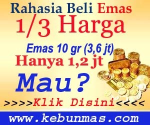 Jurus beli emas 1/3 harga emas