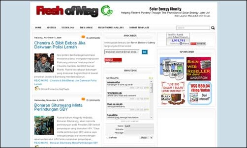 Simple Fresh Blogger Template