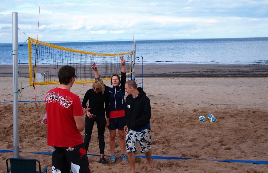 jo and diane runners up at portobello beach tournament