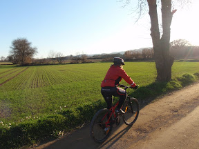 Cam� de tornada, amb el sol a punt de pondre's