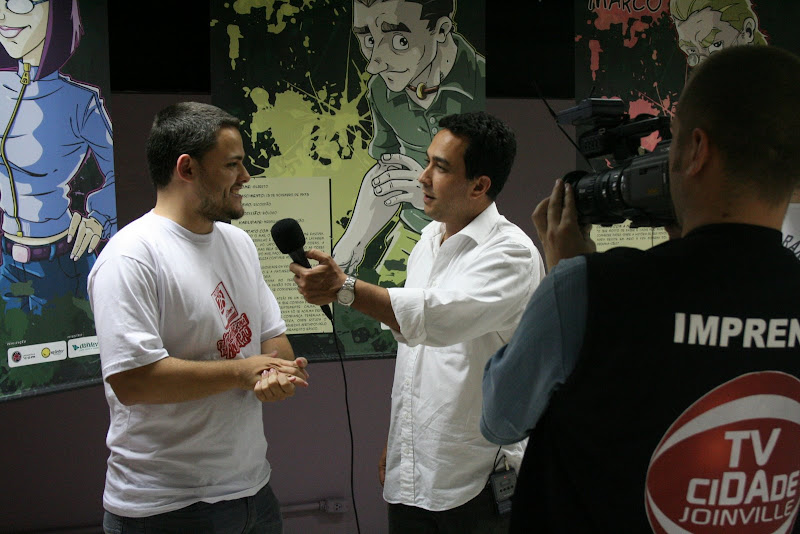 Paulo Kielwagen numa entrevista à TV Cidade