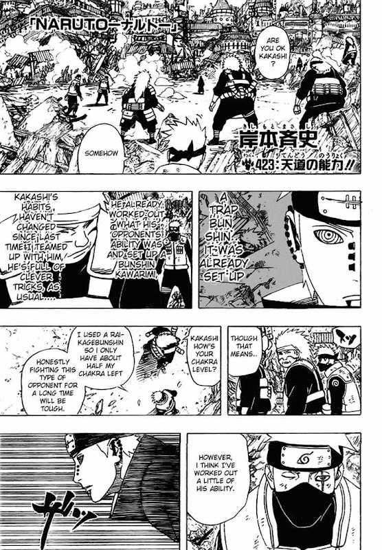 Naruto Shippuden Manga Chapter 423 - Image 01