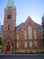 Church across from hotel