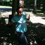 Everyone enjoyed the cold water and lemonade after walking all over Yonkers!