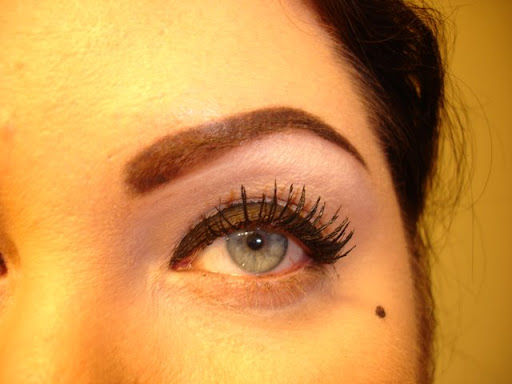 MAC Chromaline in Black Black with Maybelline Lash Stylist Mascara