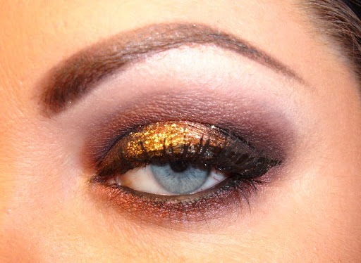 MAC Gold Glitter, MAC Sketch, MAC Star Violet