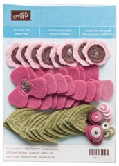 sweet pea stitched felt