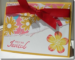 The Summer Sun cardstock and ink used on this card will be retiring.