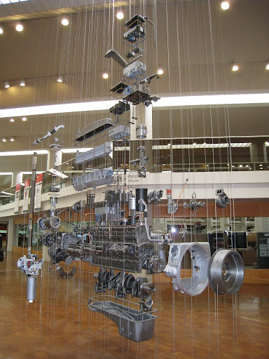 Exploded views of engines