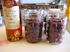 Sweet Cherries in jars. Ready for the booze. Making Maraschino and Brandied Cherries