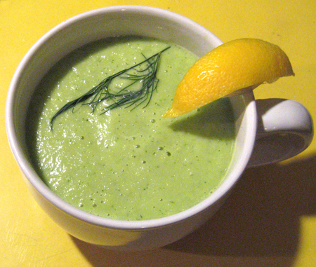  cooking from the CSA: cucumber soup