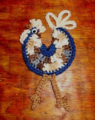 Rooster Blue Tan