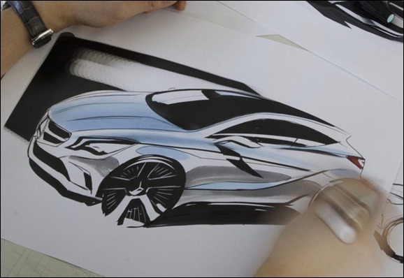 Vaza sketchs da nova geração do Mercedes Classe A