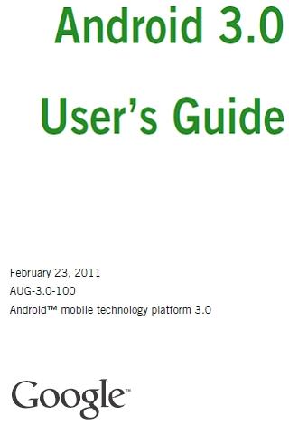 Tablet Manual for Android 3