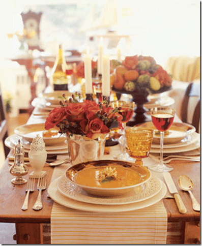 country living thanksgiving table w runner ides setting