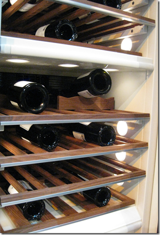 culinarium miele wine refrigerator walnut shelves