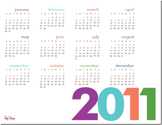 fun 2011 calendar free at a glance