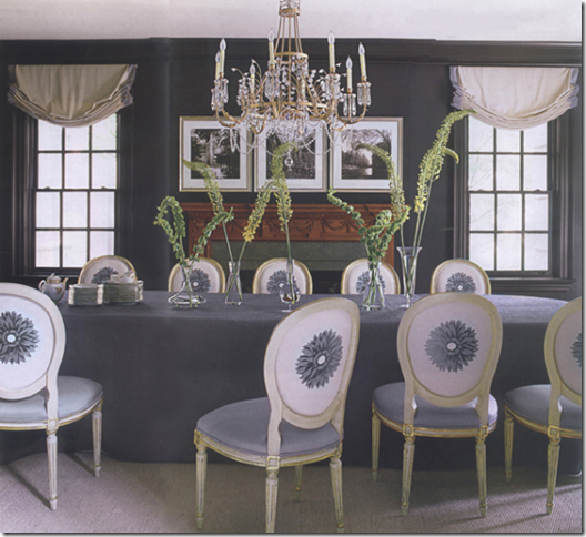 gray elegant dining room westbrook