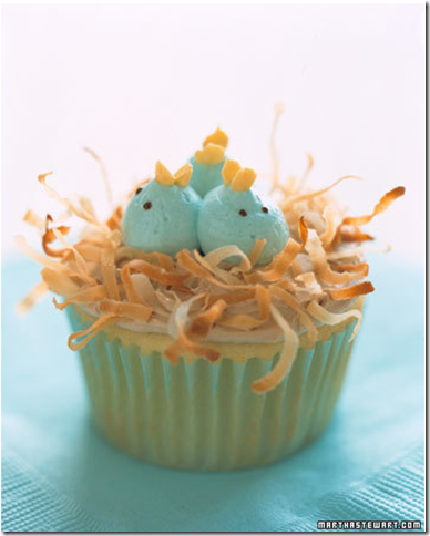 baby blue bird nest cupcakes baby blue bird nest cupcakes