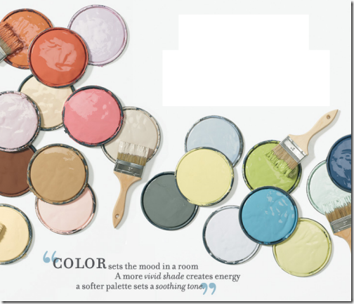 Colorful paints brushes color sets the mood
