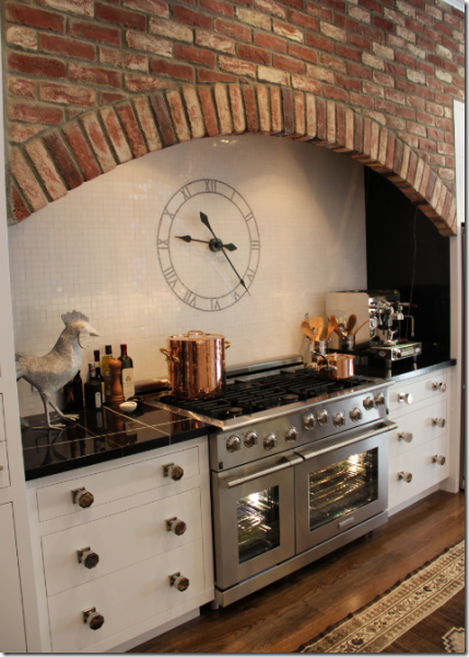 kitchen clock tile backsplash range designer