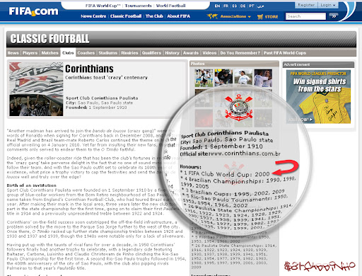 $81-Fabbinho - Corinthians primeiro campeao mundial  reconhecido pela FIFA