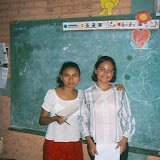 Veronica (left) handing over to Grethel (right)