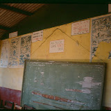 Inside one of the seven classrooms in 1988 when the link was first established.
