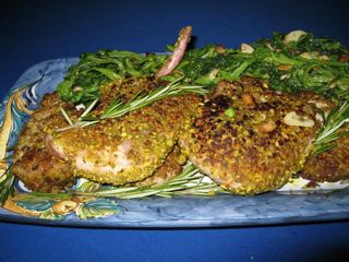 Photo: Pistachio pork chops from Ciao Italia Five Ingredient Favorites by Mary Ann Esposito. St Martins Press, NY