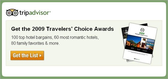Trip Advisor 2009 Traveler's Choice Awards