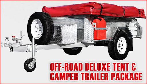 GALVANISED CAMPING TRAILER & TENT 4X4 4WD OFF ROAD CARAVAN