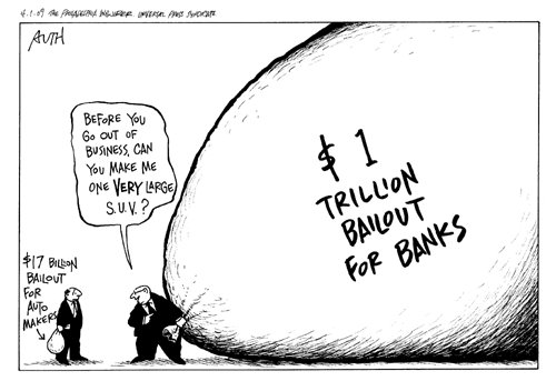 Bank Bailout Cartoon