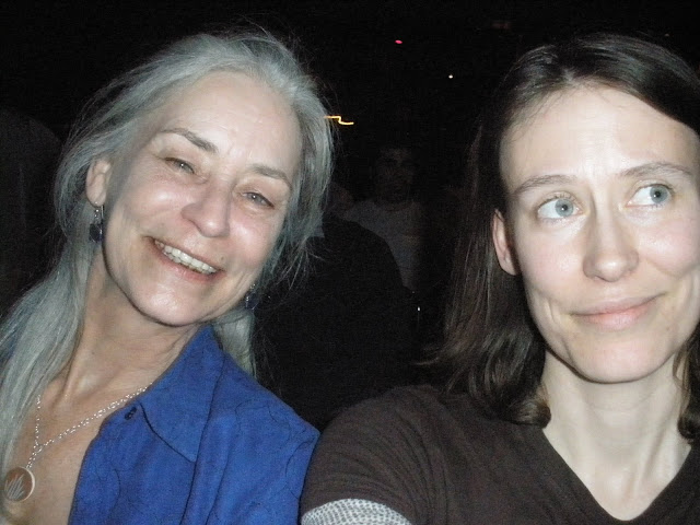 Mom and I waiting for the show to start...not a glamor shot, I know.