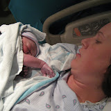 Reid and Diane right after birth