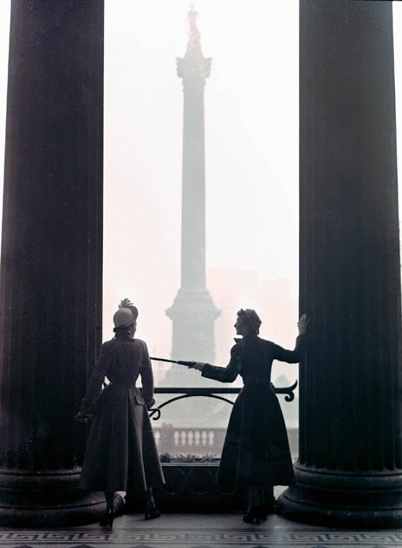 Norman Parkinson - Barbara Goalen (Mrs Nigel Campbell); Wenda Parkinson (née Rogerson), 1949.jpg