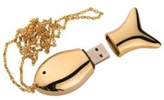 Gold Fish USB flash drive