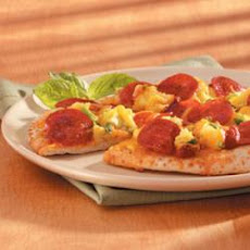 Breakfast Pepperoni Pizza
