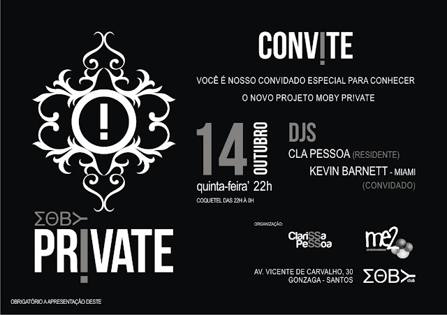 Convite Moby Private