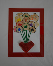 Craft Work : Flowers Using Pencil Scrap - IndusLadies