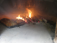 Early cooking.  Pork roast here.