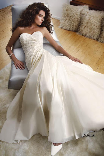 informal wedding gown
