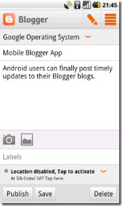 Blogger-Android-App